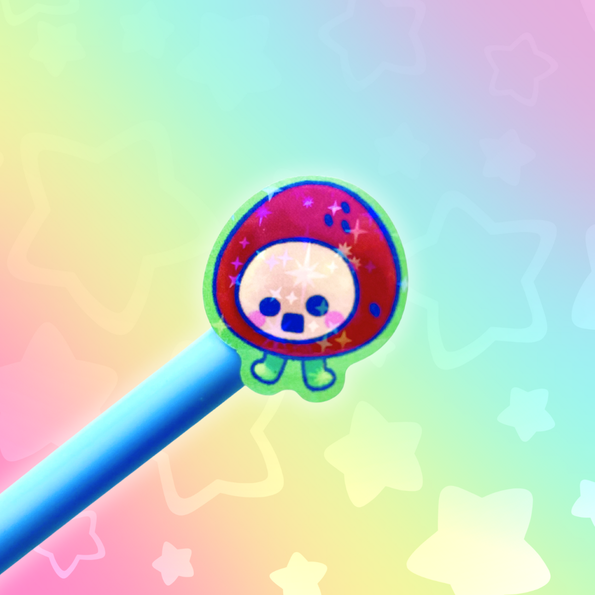 Tamagotchi 6"x4"Vinyl  Holographic Sticker Sheet