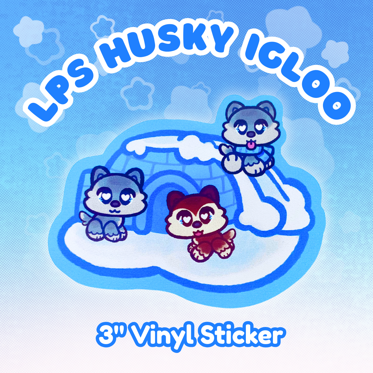 LPS Husky Igloo 3" Vinyl Sticker