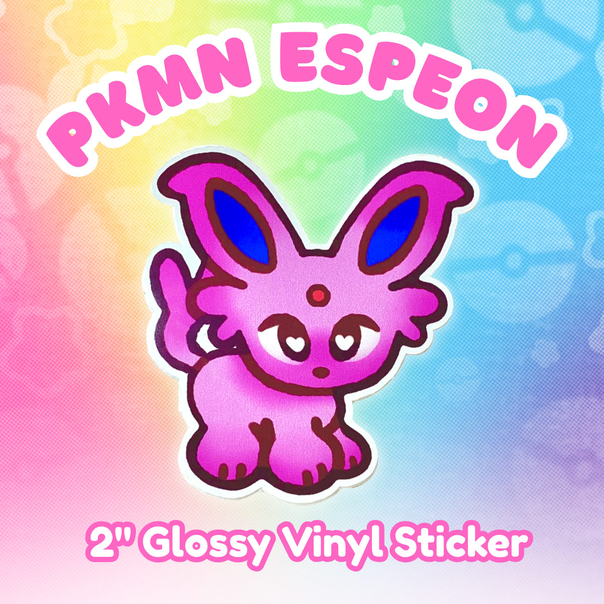PKMN Espeon 2" Glossy Vinyl Sticker