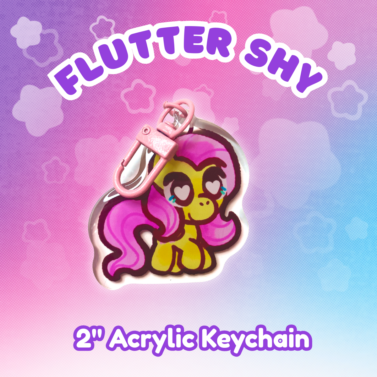 MLP Fluttershy 2" Acrylic Keychain