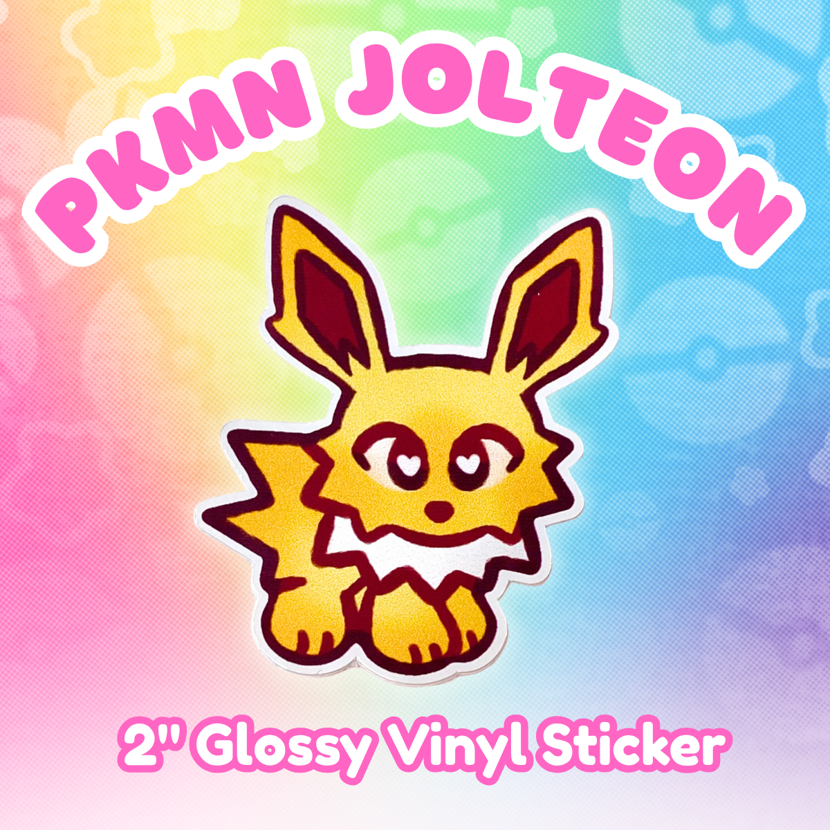 PKMN Jolteon 2" Glossy Vinyl Sticker