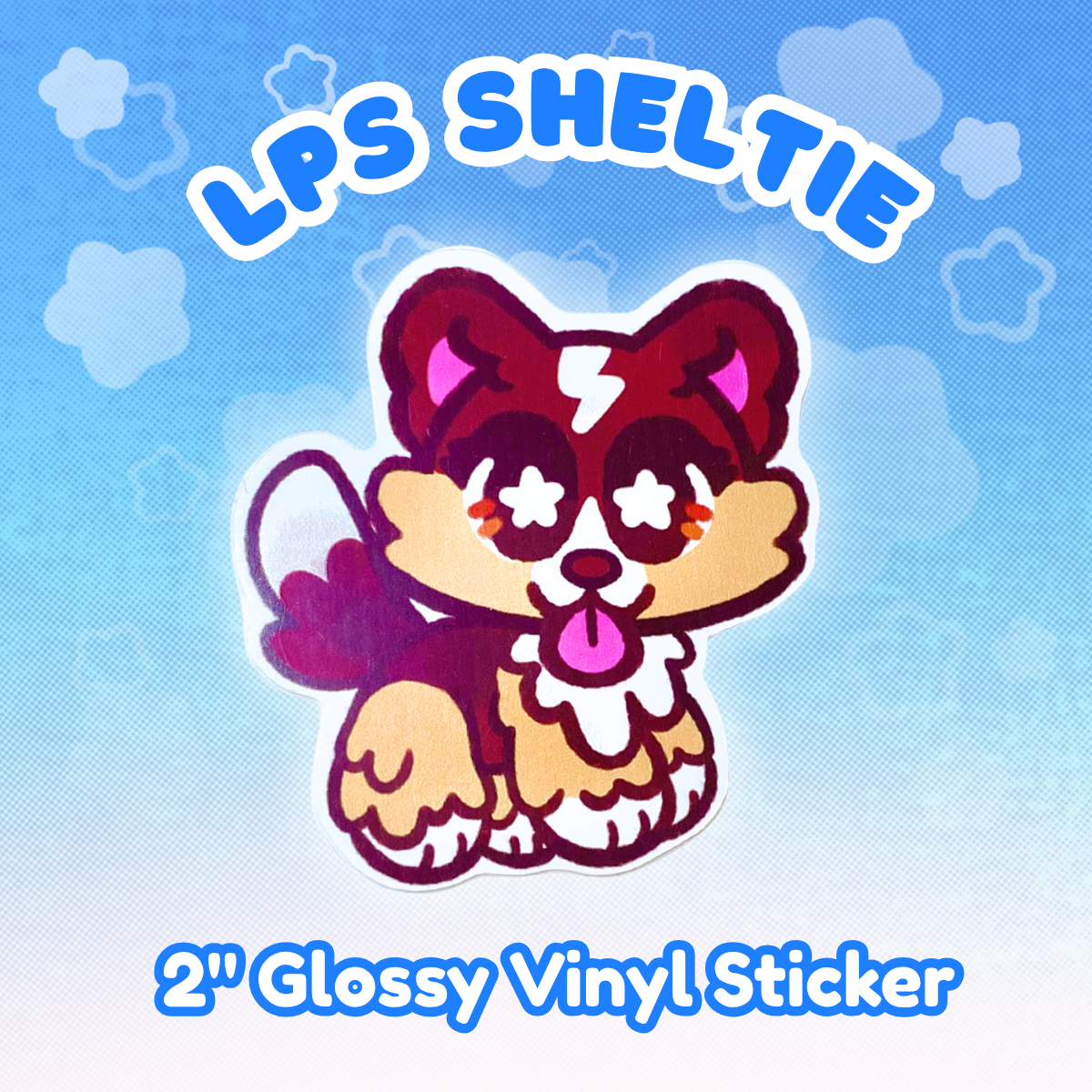 LPS Sheltie 2" Glossy Vinyl Sticker