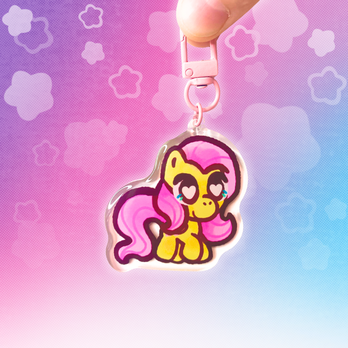 MLP Fluttershy 2" Acrylic Keychain
