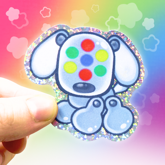 Idog 2.5" Glitter Holographic Sticker