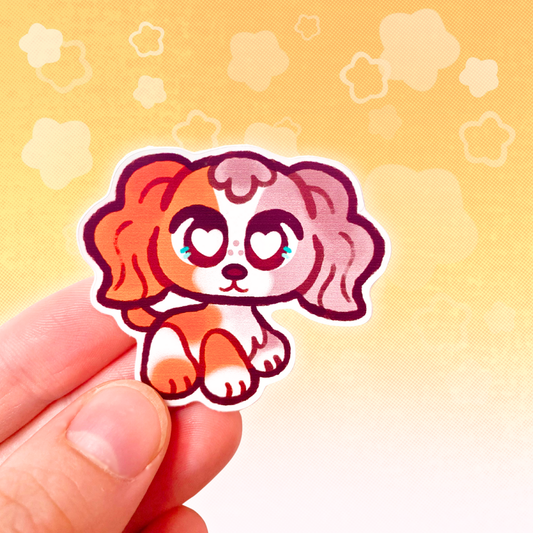 LPS Calico Spaniel 2" Glossy Vinyl Sticker