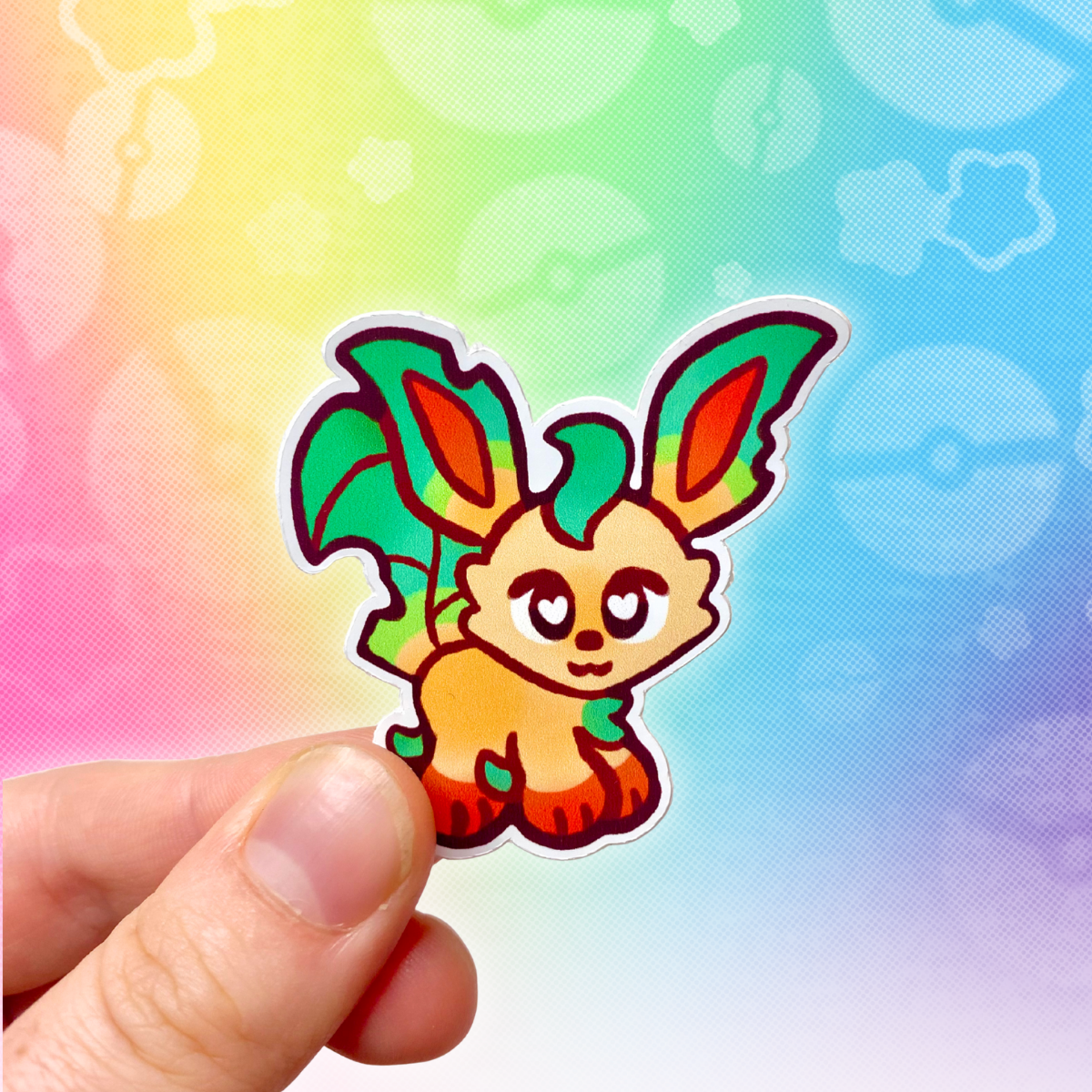 PKMN Leafeon 2" Glossy Vinyl Sticker