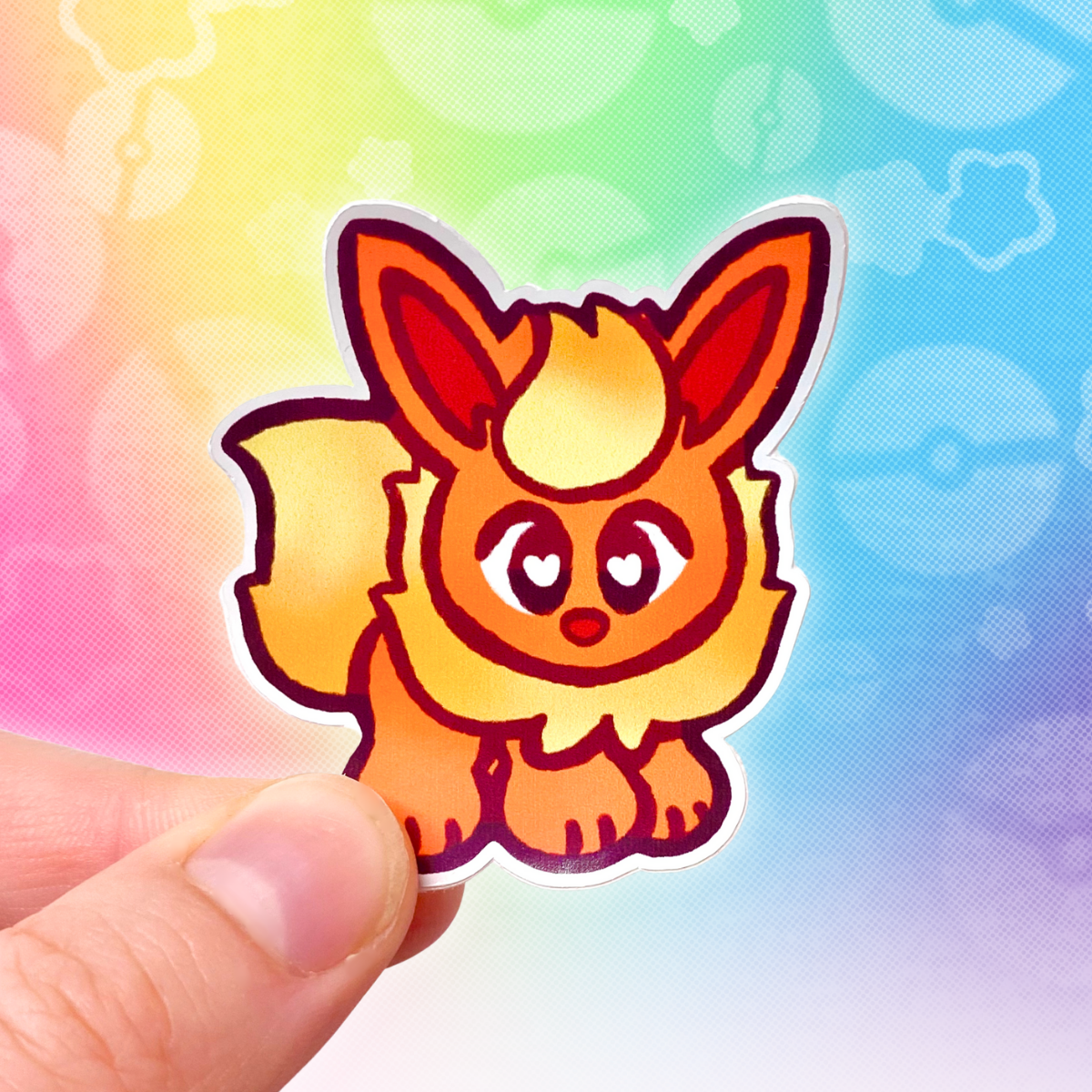 PKMN Flareon 2" Glossy Vinyl Sticker