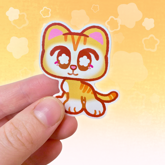 LPS Ginger Shorthair 2" Glossy Vinyl Sticker