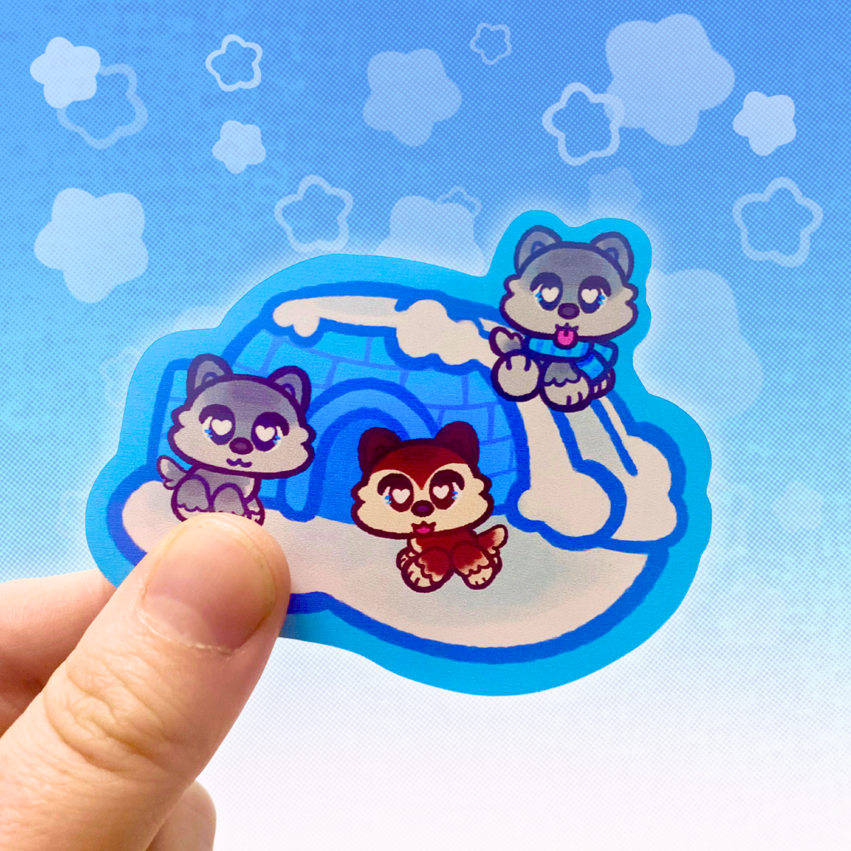 LPS Husky Igloo 3" Vinyl Sticker