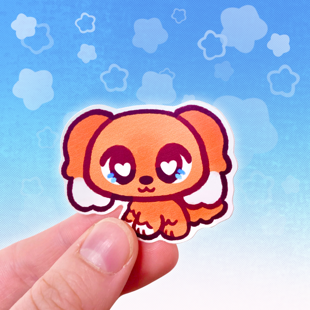 LPS King Charles Spaniel 2" Glossy Vinyl Sticker