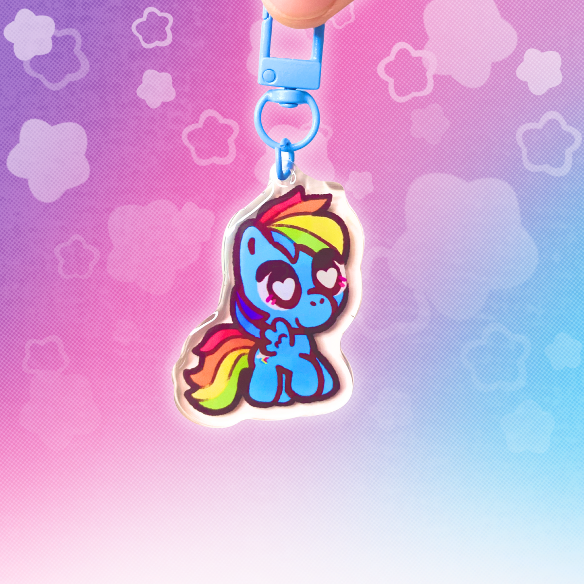 MLP Rainbow Dash 2" Acrylic Keychain