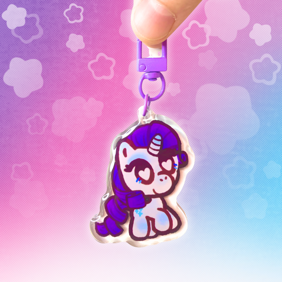 MLP Fluttershy 2" Acrylic Keychain