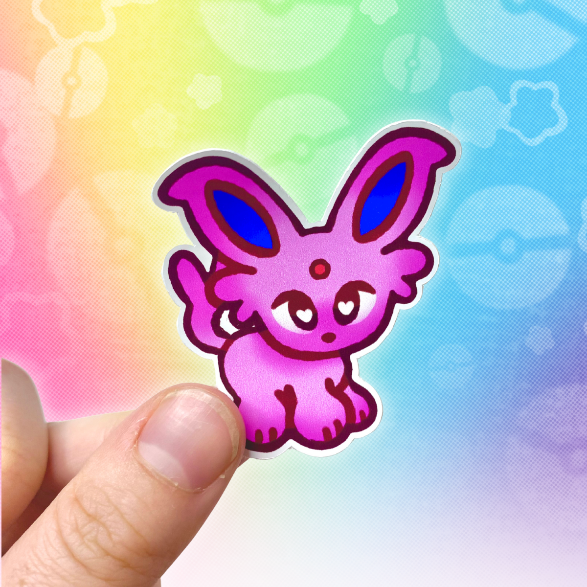 PKMN Espeon 2" Glossy Vinyl Sticker