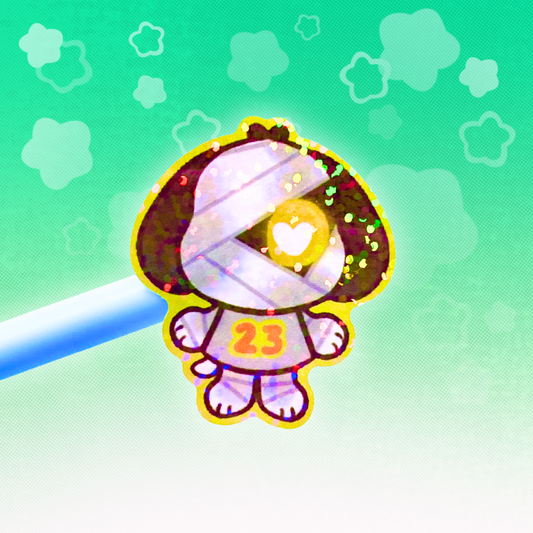 Animal Crossing 6"x4"Vinyl Holographic Sticker Sheet