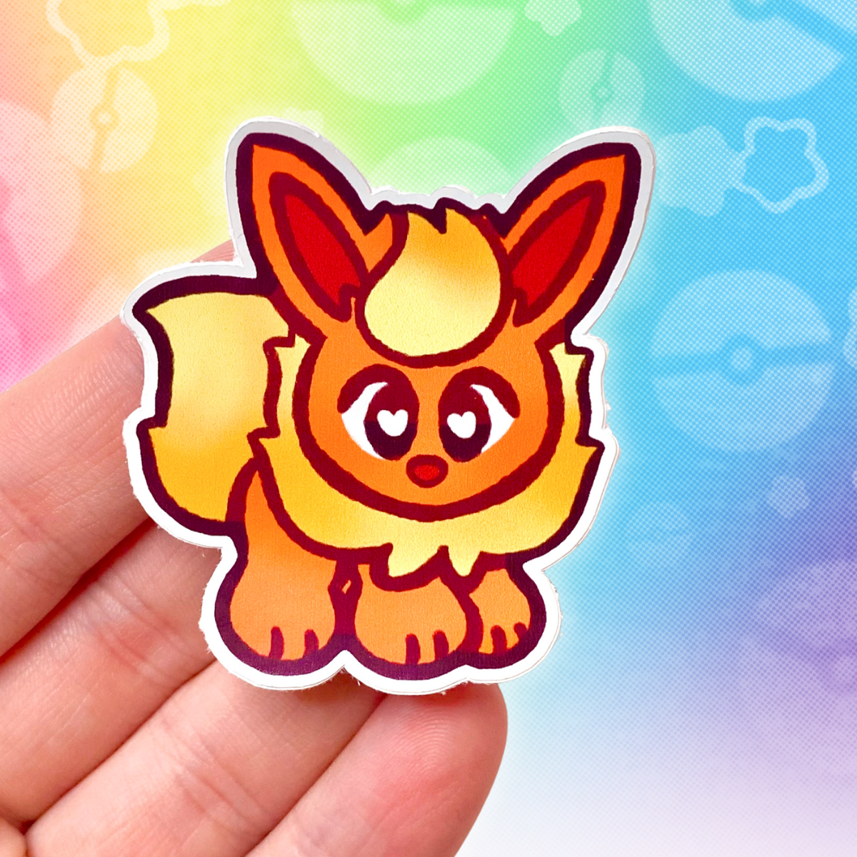 PKMN Flareon 2" Glossy Vinyl Sticker