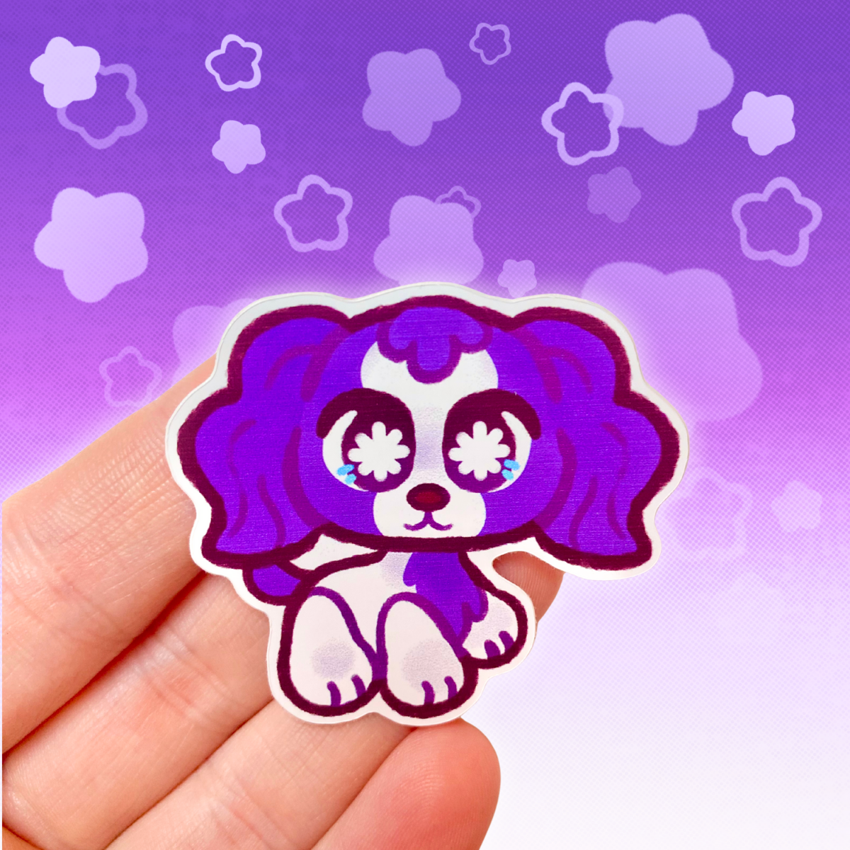 LPS Blue Spaniel 2" Glossy Vinyl Sticker