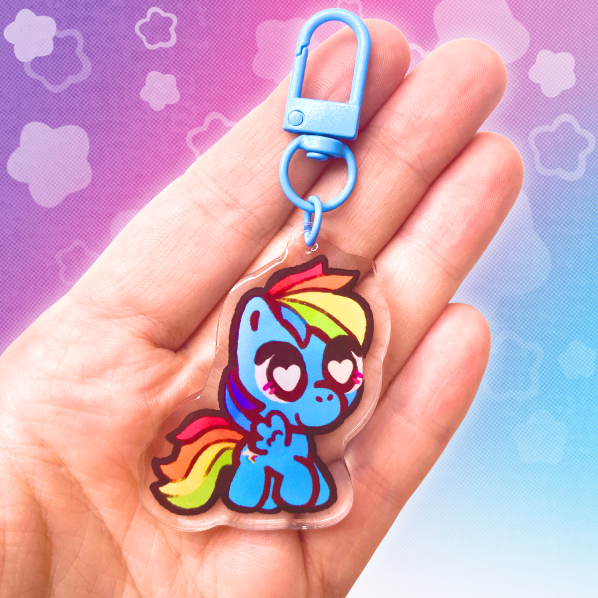 MLP Rainbow Dash 2" Acrylic Keychain