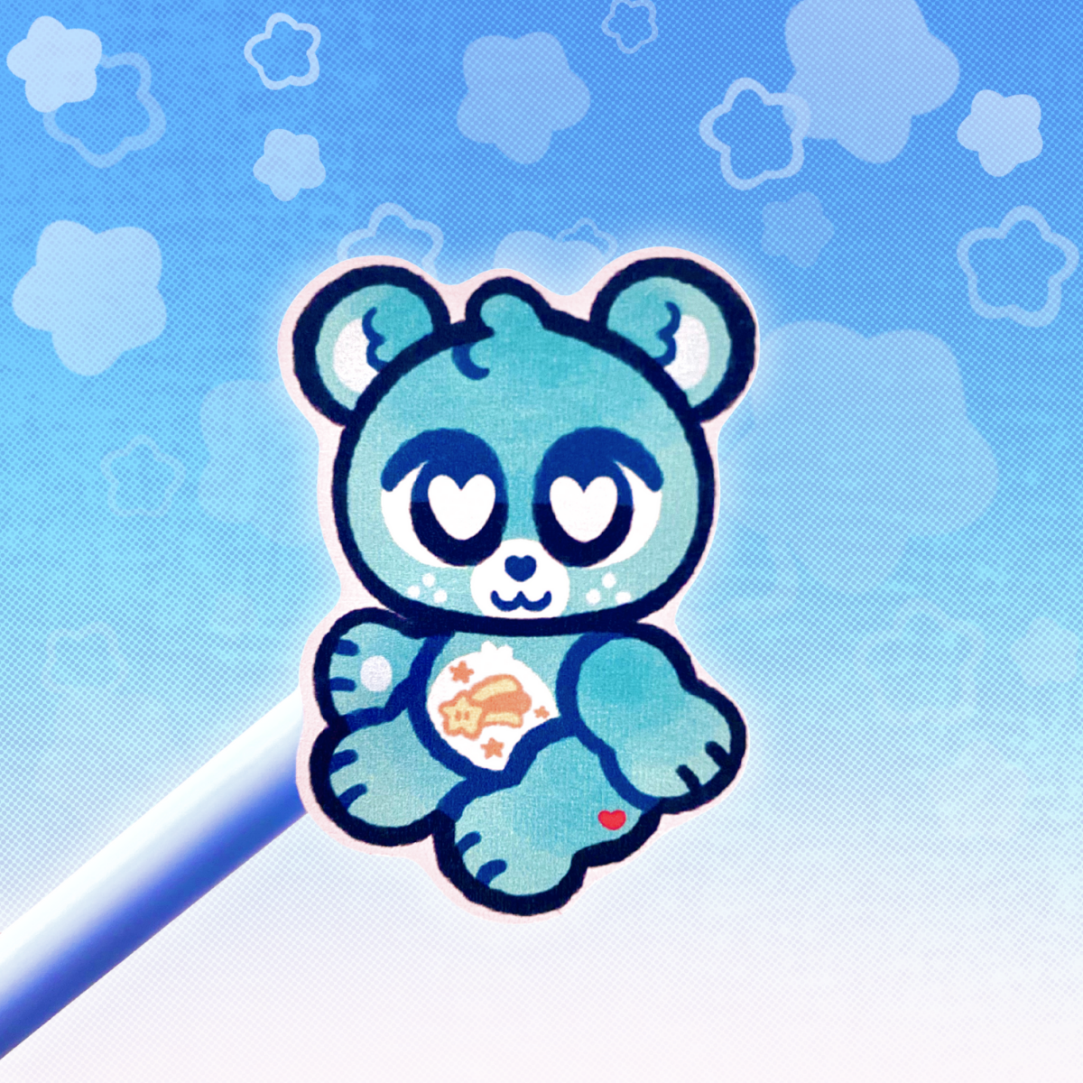 Carebear 6"x4"Vinyl Sticker Sheet