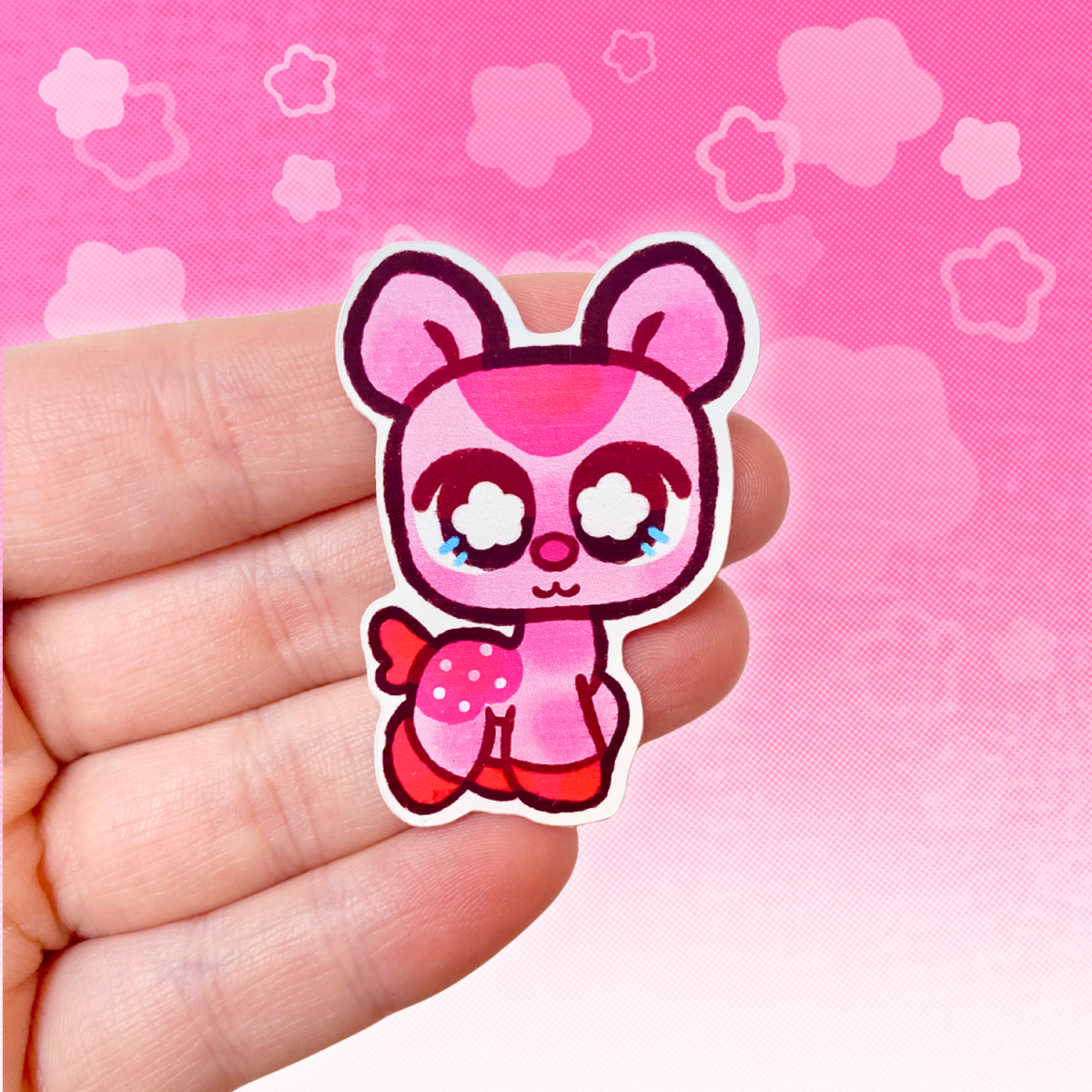 LPS Pink Deer 2" Glossy Vinyl Sticker