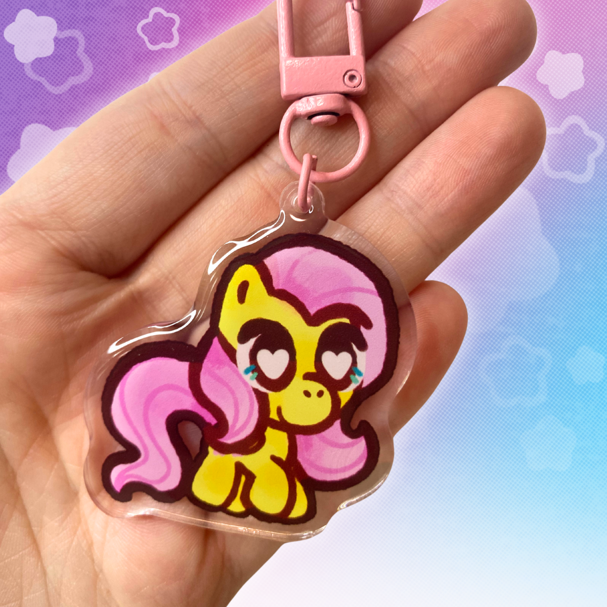 MLP Fluttershy 2" Acrylic Keychain