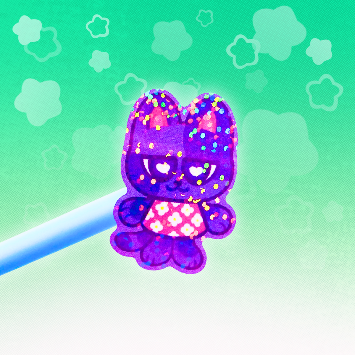 Animal Crossing 6"x4"Vinyl Holographic Sticker Sheet