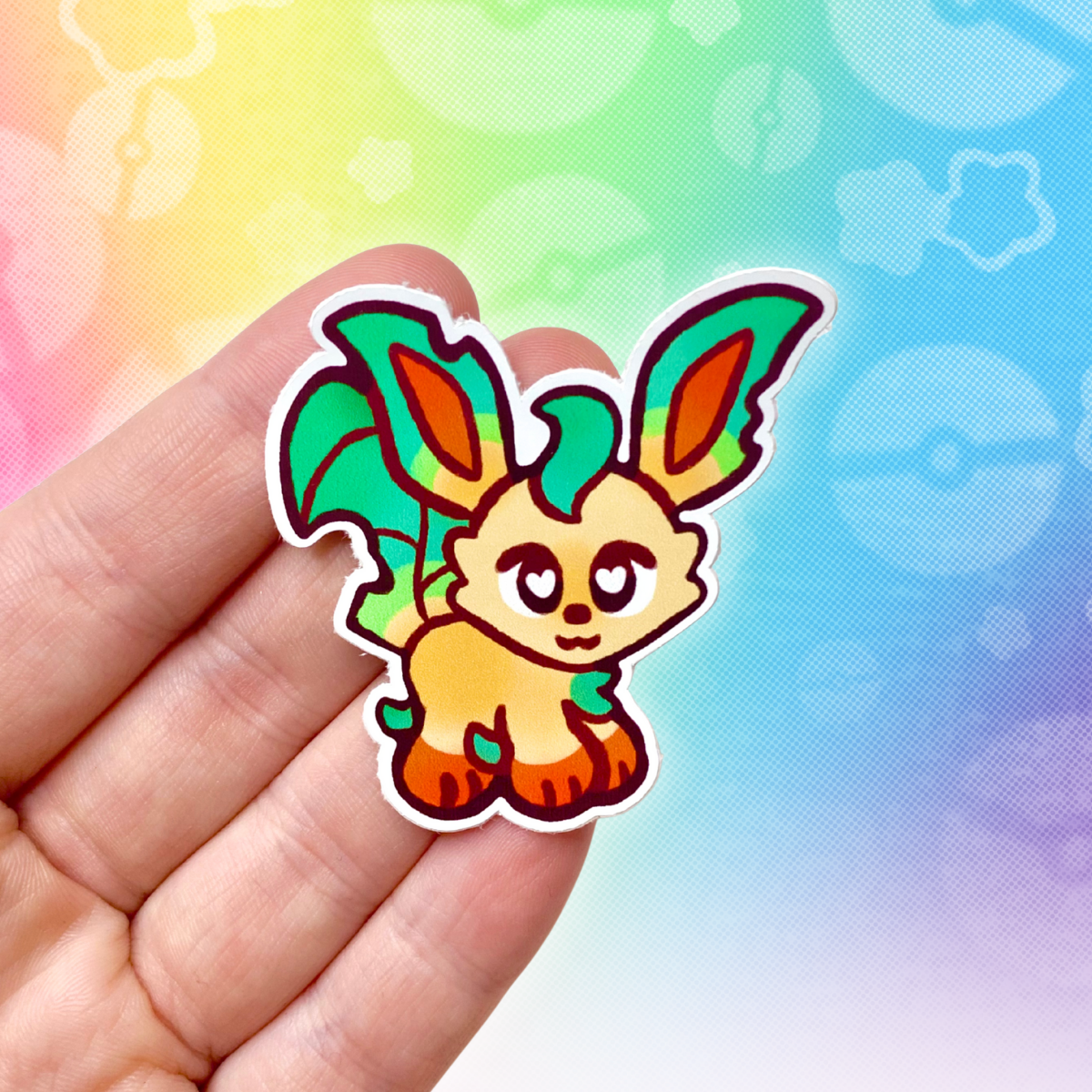 PKMN Leafeon 2" Glossy Vinyl Sticker