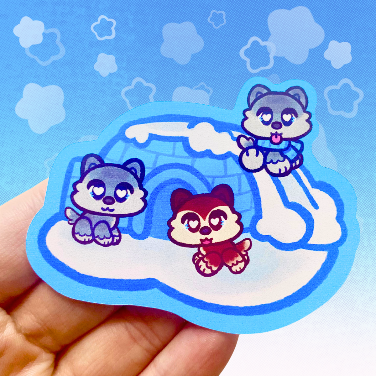 LPS Husky Igloo 3" Vinyl Sticker