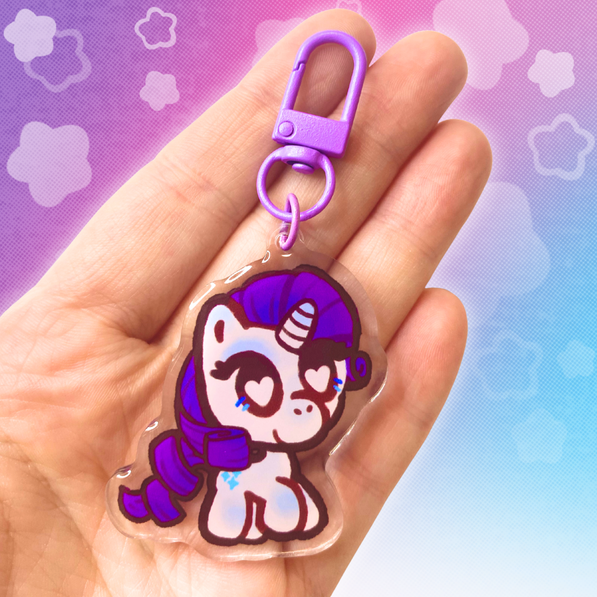 MLP Fluttershy 2" Acrylic Keychain