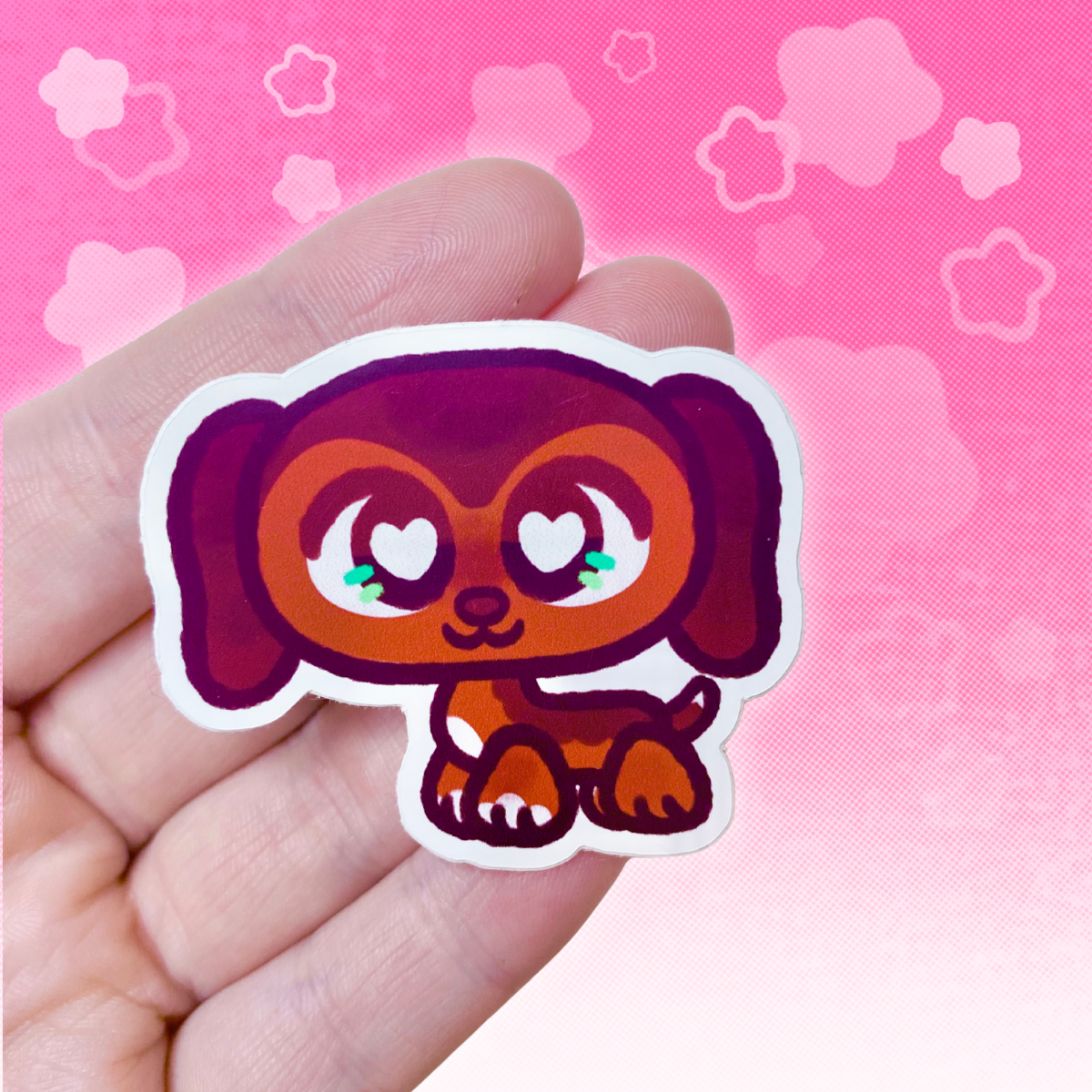 LPS Popular  Dachshund 2" Glossy Vinyl Sticker