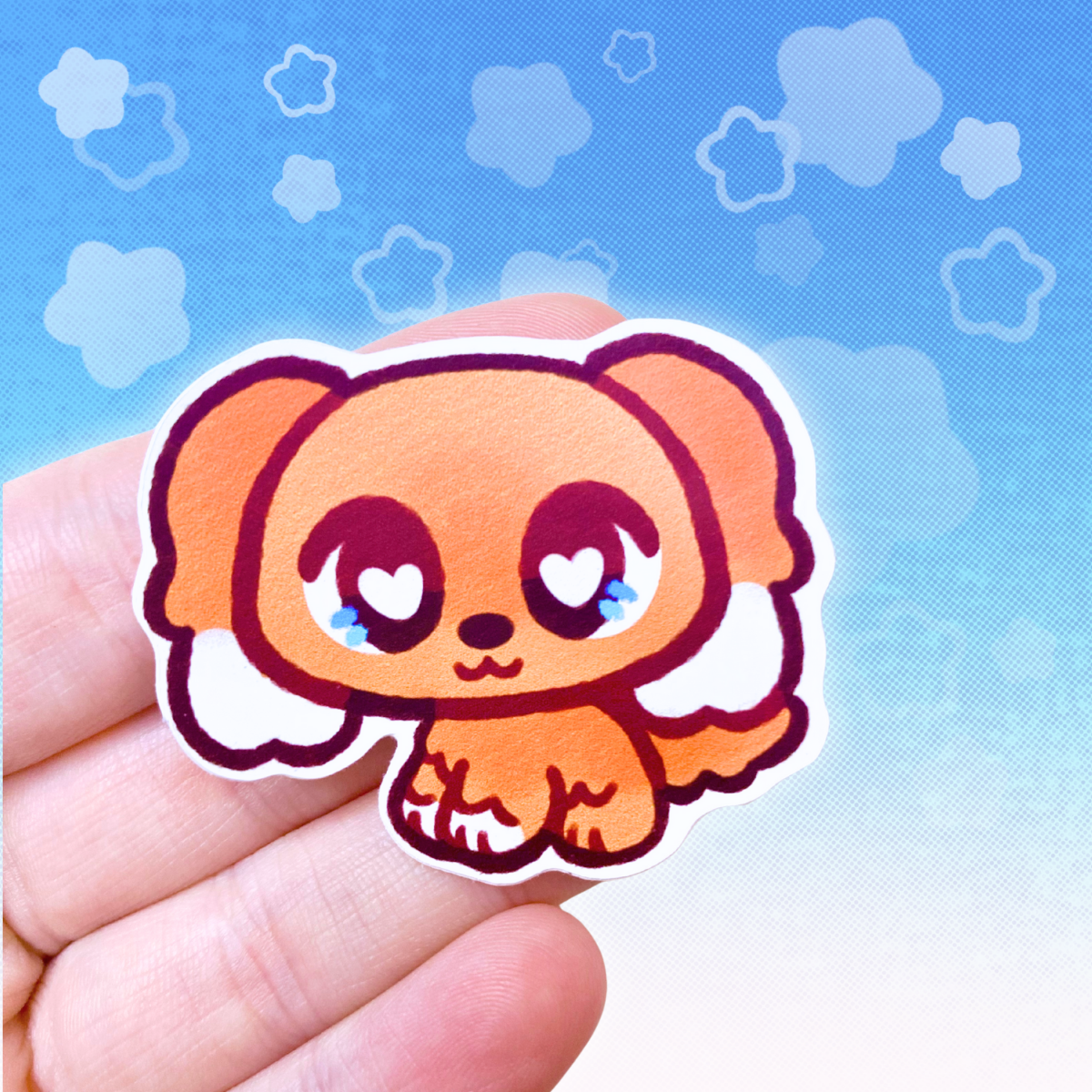 LPS King Charles Spaniel 2" Glossy Vinyl Sticker