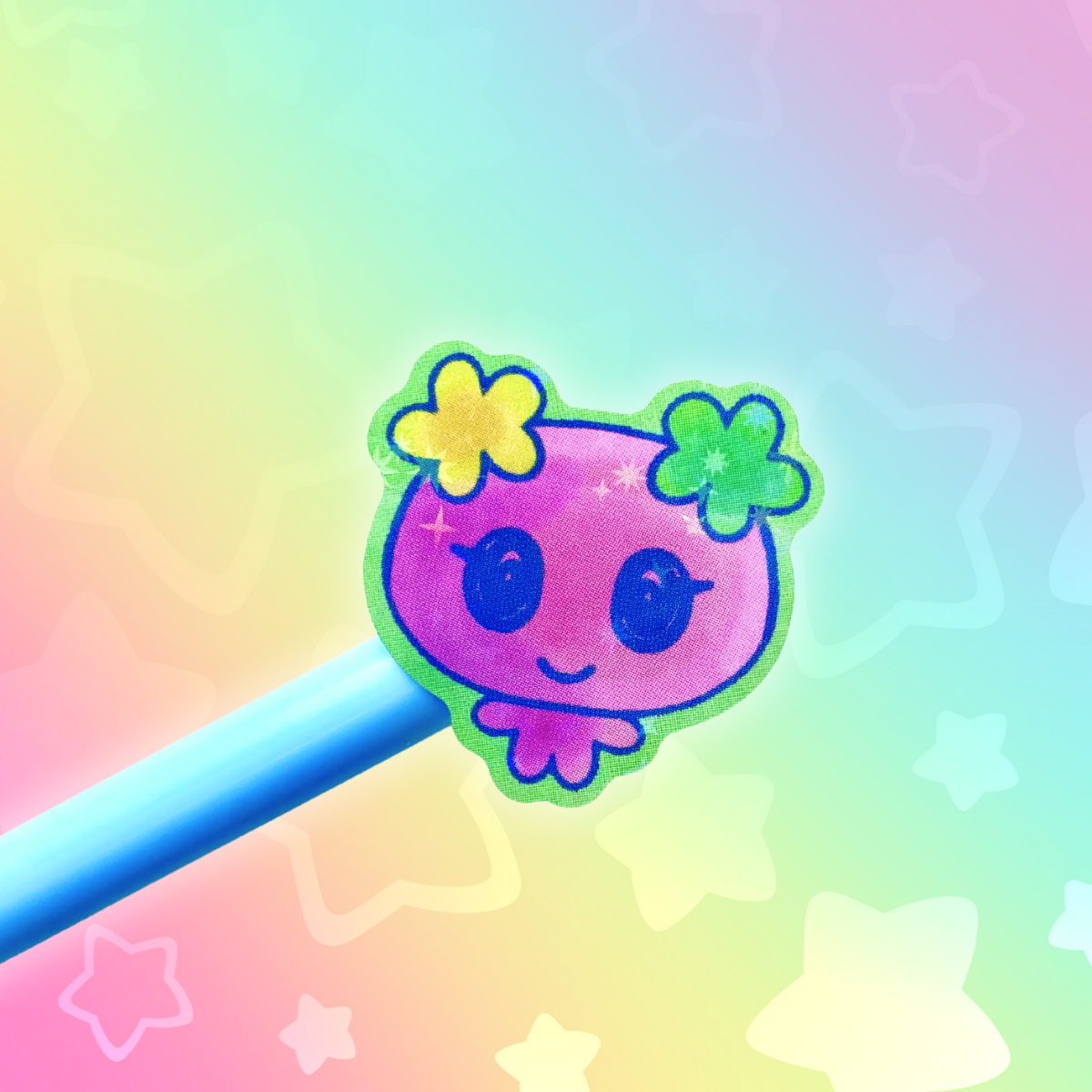 Tamagotchi 6"x4"Vinyl  Holographic Sticker Sheet