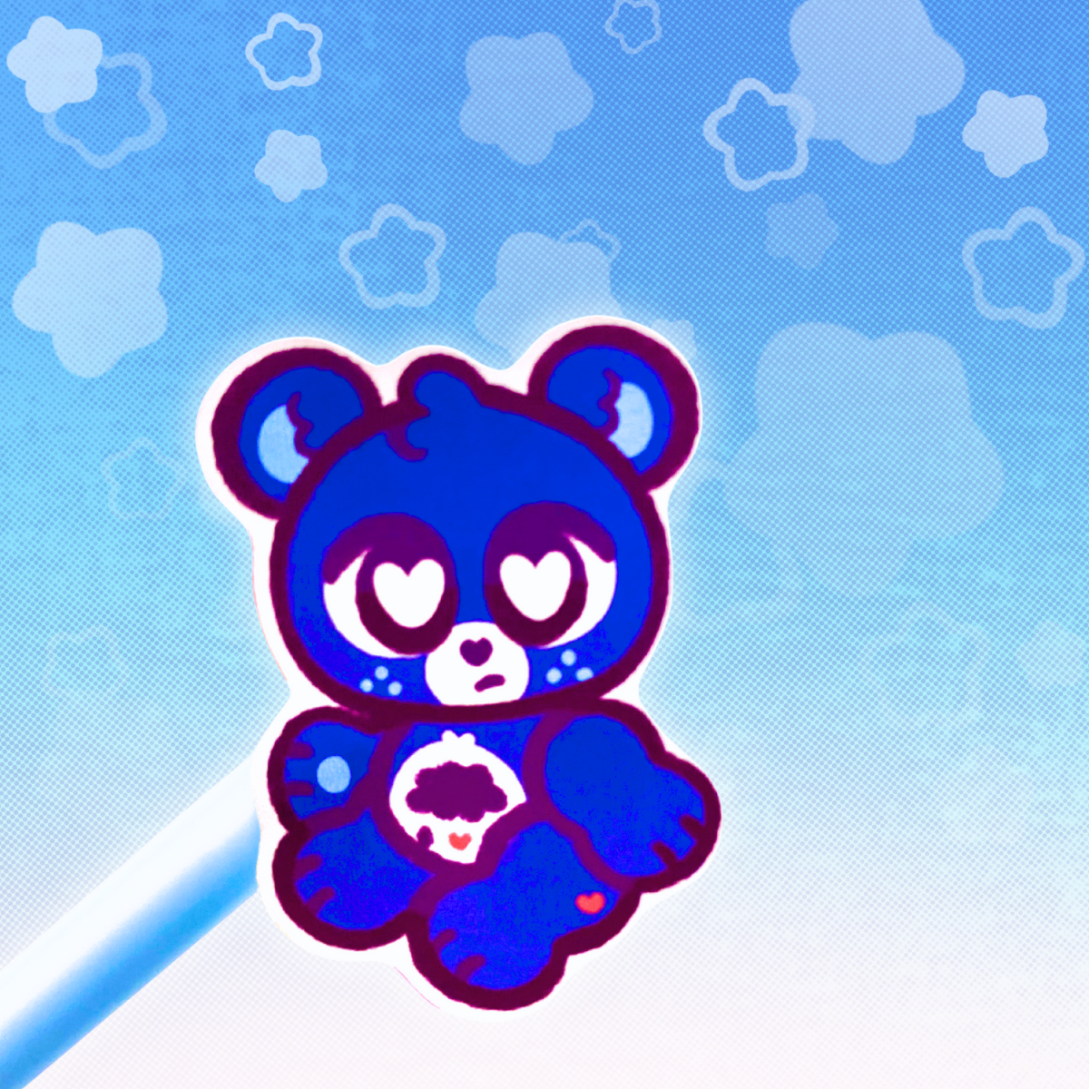Carebear 6"x4"Vinyl Sticker Sheet