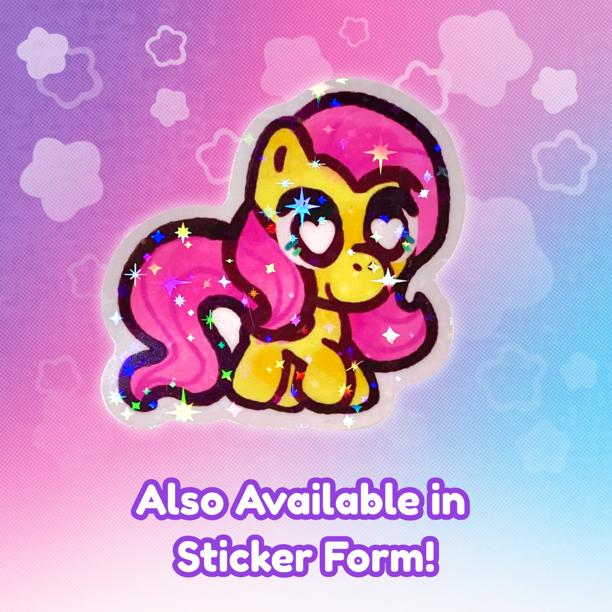 MLP Fluttershy 2" Acrylic Keychain