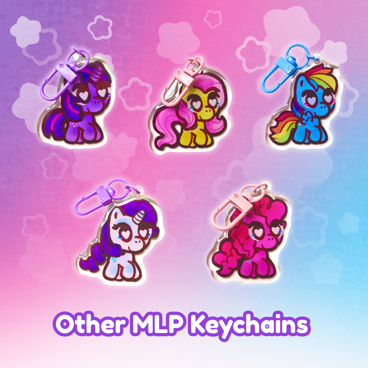 MLP Fluttershy 2" Acrylic Keychain