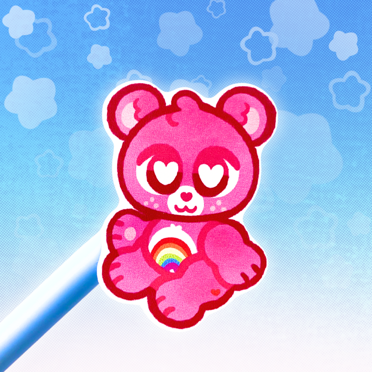 Carebear 6"x4"Vinyl Sticker Sheet