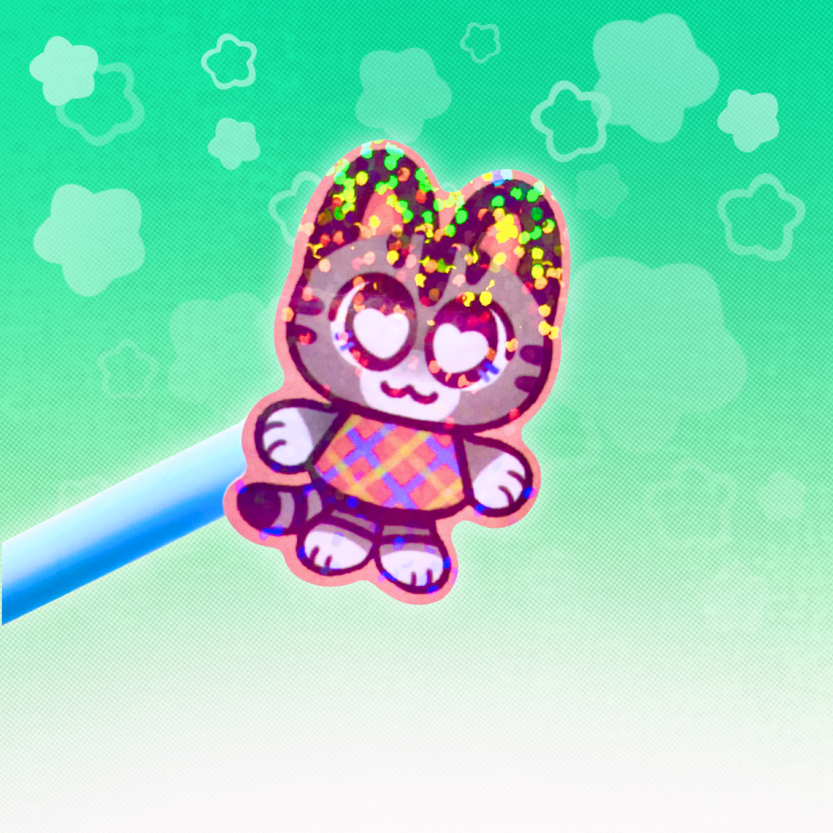 Animal Crossing 6"x4"Vinyl Holographic Sticker Sheet