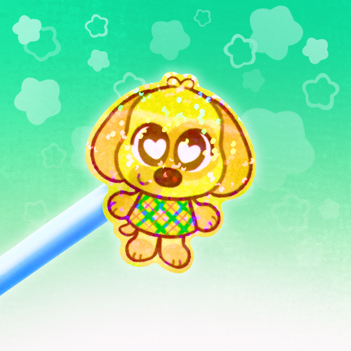 Animal Crossing 6"x4"Vinyl Holographic Sticker Sheet