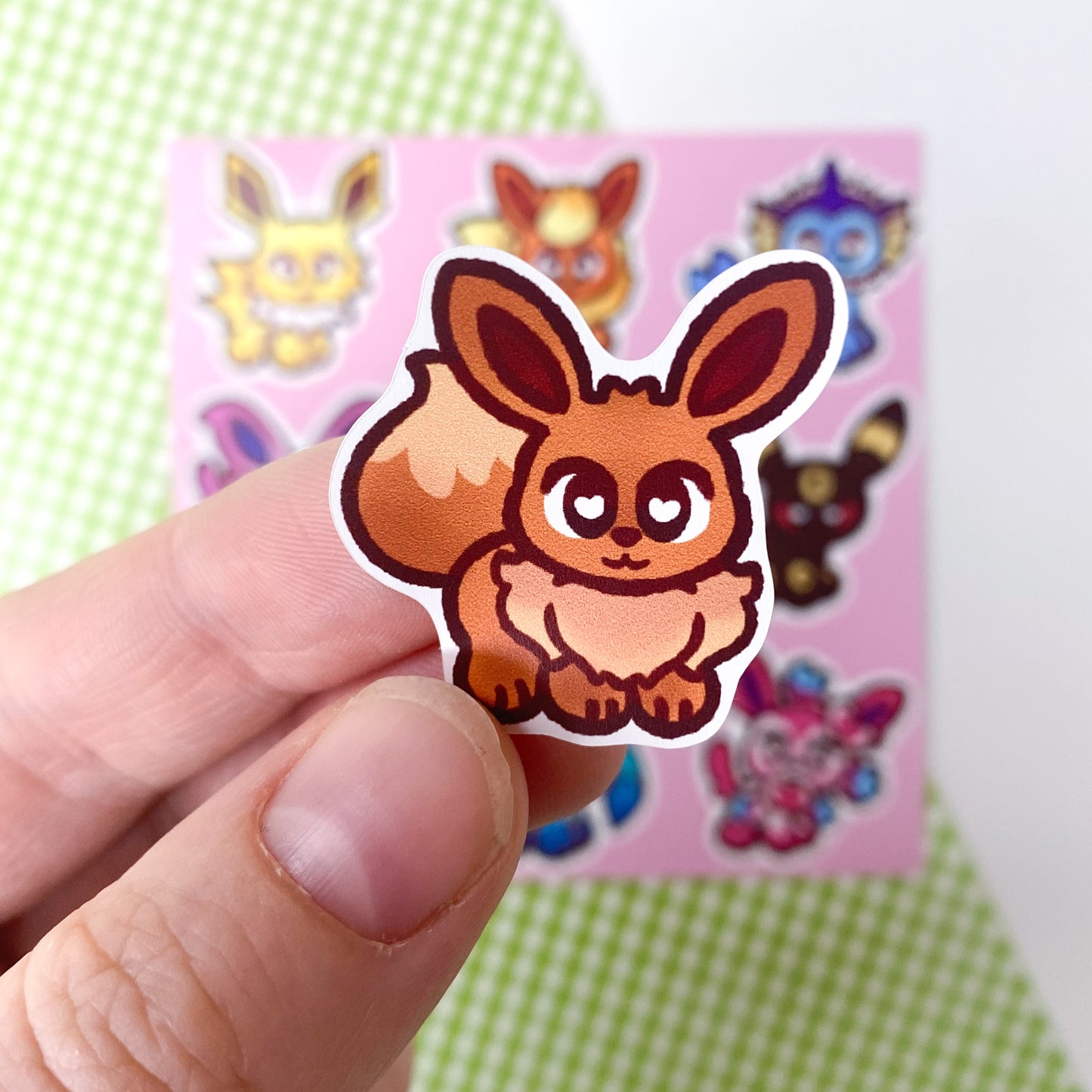 Eeveelutions 4" x 4" Matte Vinyl Sticker Sheet