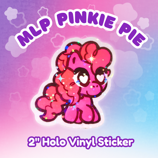 MLP Pinkie Pie 2" Starry Holo Vinyl Sticker