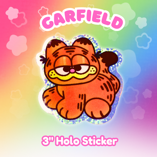 Garfield 2.5" Glitter Holographic Sticker