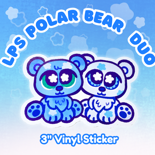 LPS Polar Bear Duo 3" Vinyl Sticker