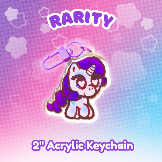 MLP Fluttershy 2" Acrylic Keychain