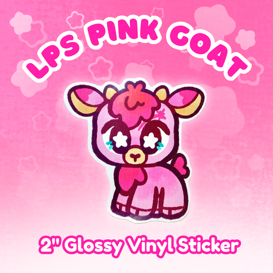 LPS Pink Goat Glossy 2" Vinyl Sticker