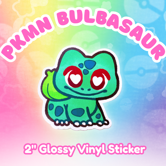 PKMN Bulbasaur 2" Glossy Vinyl Sticker