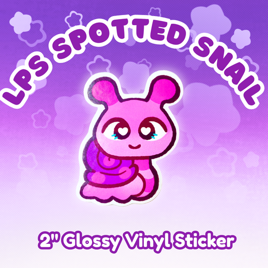 LPS Spotted Snail 2" Glossy Vinyl Sticker