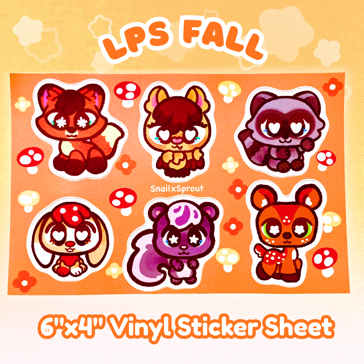 LPS Fall 6"x4"Vinyl Sticker Sheet