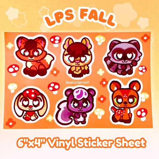 LPS Fall 6"x4"Vinyl Sticker Sheet