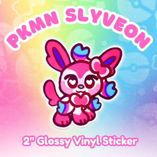 PKMN Slyveon 2" Glossy Vinyl Sticker