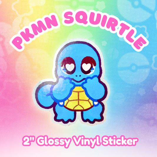 PKMN Squirtle 2' Glossy Vinyl Sticker