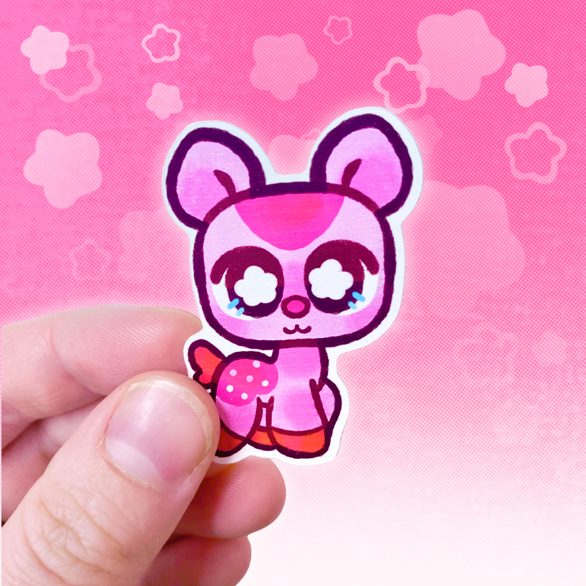 LPS Pink Deer 2" Glossy Vinyl Sticker